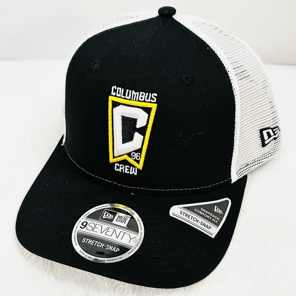Columbus Crew New Era Team Logo 9SEVENTY Hat Cap Stretch Snapback Adjustable MLS